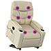 Poltrona Alzapersona Elettrica Reclinabile Crema in Similpelle - Foto miniatura 3