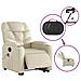 Poltrona Alzapersona Elettrica Reclinabile Crema in Similpelle - Foto miniatura 6