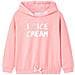 Felpa con Cappuccio da Bambina Rosa Brillante 116 - Foto miniatura 1