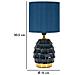 Lampada Da Tavolo Mf96 - Blu - Ceramica - 15x15x30,5 Cm - Foto miniatura 6