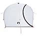 Tenda Campeggio a Cupola 4 Persone Bianca Tessuto Impermeabile - Foto miniatura 4