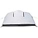 Tenda Campeggio a Cupola 4 Persone Bianca Tessuto Impermeabile - Foto miniatura 8