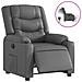 Poltrona Reclinabile Elettrica Grigia in Similpelle - Foto miniatura 1