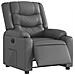 Poltrona Reclinabile Elettrica Grigia in Similpelle - Foto miniatura 3