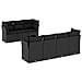 Set Divani da Giardino con Cuscini 8 pz Nero in Polyrattan - Foto miniatura 1