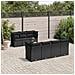 Set Divani da Giardino con Cuscini 8 pz Nero in Polyrattan - Foto miniatura 2