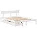Letto senza Materasso Bianco 140x200 cm Legno Massello di Pino - Foto miniatura 3