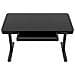 Scrivania con regolazione elettrica dell'altezza 140x70 ET119W-C nero - Foto miniatura 10