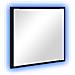 Specchio da bagno LED Rovere Nero 40x8.5x37 cm Legno ingegnerizzato - Foto miniatura 1