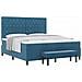 Letto a molle con materasso Blu scuro 180 x 200 cm Velluto - Foto miniatura 3