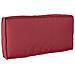 Cuscino per schienale pallet Rosso Vino 80 x 40 x 12 cm - Foto miniatura 1