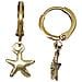 Set Di Stelle, Bracciale Con Ciondolo E Orecchino A Cerchio In Oro - Foto miniatura 3