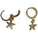 Set Di Stelle, Bracciale Con Ciondolo E Orecchino A Cerchio In Oro - Foto miniatura 6