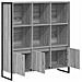 Armadio per Libri 2 pcs Grigio Sonoma 99,5 x 30 x 108,5 cm - Foto miniatura 5