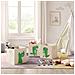 ORGANIZZATORE PER BAMBINI X3 Tessuto Salvaspazio Beige Verde x3 - Foto miniatura 3