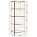 Libreria VALORA in vetro e acciaio dorato - LGT029A01 - Foto miniatura 3