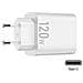 Caricabatterie Originale Flashcharge Usb-c V12060l1800-eu 120w White Bulk Per Smartphone - Foto miniatura 1
