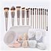 Set Di 14 Pennelli Trucco Con Spugnette E Accessori - Kit Completo Di Pennelli Cosmetici - Foto miniatura 1
