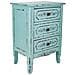 Comodino In Legno Blu 46x32,5x67 - Foto miniatura 1