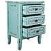 Comodino In Legno Blu 46x32,5x67 - Foto miniatura 4