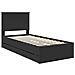 Struttura del letto Nero 90 x 200 cm Legno Ingegnerizzato - Foto miniatura 4