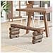 panchina Naturale 110 x 30 x 34 cm Legno di teak solido - Foto miniatura 3