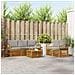 Set divani con cuscino 6 pcs Grigio Naturale e Chiaro - Foto miniatura 2