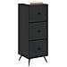 Mobile con Cassetti Nero 33 x 34,5 x 90 cm Legno ingegnerizzato - Foto miniatura 2