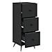 Mobile con Cassetti Nero 33 x 34,5 x 90 cm Legno ingegnerizzato - Foto miniatura 3