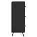 Mobile con Cassetti Nero 33 x 34,5 x 90 cm Legno ingegnerizzato - Foto miniatura 5