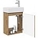 Mobile bagno con rubinetto Rovere Artigianale - Foto miniatura 3