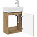 Mobile bagno con rubinetto Rovere Artigianale - Foto miniatura 4