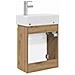 Mobile bagno con rubinetto Rovere Artigianale - Foto miniatura 7