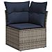 Set Divano da Giardino 8 pcs Grigio Poly Rattan - Foto miniatura 6