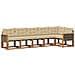 Set di divani da esterno con cuscino 6 pcs Naturale e Beige - Foto miniatura 1