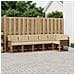 Set di divani da esterno con cuscino 6 pcs Naturale e Beige - Foto miniatura 2