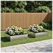 Vaso da giardino 2 pz Argento 100 x 100 x 30 cm Acciaio Inox - Foto miniatura 2