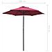 Ombrellone Rosso Borgogna 200x211 Cm In Alluminio - Foto miniatura 7