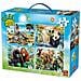 5321 valigetta 4-in-1 carry Case Animal World Puzzle - Foto miniatura 2