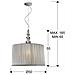 Sospensione A Soffitto Cilindrica A 3 Luci Cromo, Grigio, Attacco E27 - Foto miniatura 4