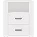 Comodino Bianco 50x36x60 Cm In Legno Ingegnerizzato - Foto miniatura 8