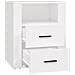 Comodino Bianco 50x36x60 Cm In Legno Ingegnerizzato - Foto miniatura 9