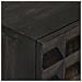 Credenza Nera 55x34x75 Cm In Legno Massello Di Mango E Ferro - Foto miniatura 8
