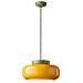 Sospensione Vintage Decò Maracana Ceramica-vetro Giallo-verde 1 Luce E27 - Foto miniatura 1
