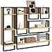 Set Mensole Parete Con Aste 6pz Rovere Sonoma Legno Multistrato - Foto miniatura 3