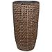 Set Di 2 Vasi Per Piante Cedrus Rattan Sintetico 37/45 Cm Marrone - Foto miniatura 6