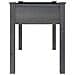 Fioriera Con Fodera Grigia 118x59x76cm Legno Massello Di Abete - Foto miniatura 4
