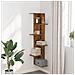 Scaffale Angolare Muro Legno Antico 36,5x36,5x140cm Multistrato - Foto miniatura 3