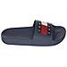 Dark Night Navy Casual Open Pool Slide Infradito Sintetico Scarpe Uomo Blu Eu 46, Em0em01191 C1g - Foto miniatura 2