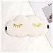 Maschera Per Dormire 3d Cloud Con Ciglia Dorate Beige - Foto miniatura 3